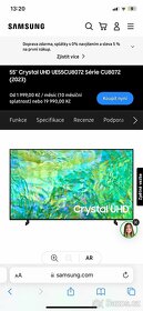 Nová televize Samsung UE55CU8072U (Crystal UHD, 55”) - 5