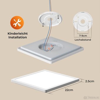 LED stropní svítidlo BLNAN s radarovým senzorem pohybu - 5