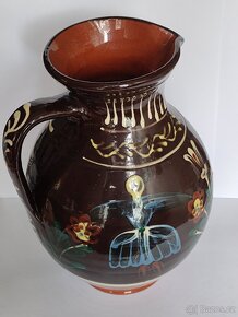 VELKÝ DŽBÁN, POZDIŠOVSKÁ KERAMIKA, značený, 28cm - 5