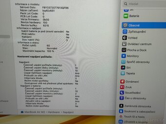 ZÁNOVNÍ APPLE MACBOOK AIR 13” M2/256GB/8GB/BATERIE 100% - 5