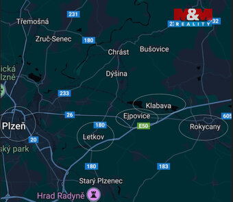 Prodej pozemku k bydlení, 1508 m², Klabava, ul. Klabava 24 - 5
