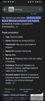Bidet kompletně ustrojený - 5
