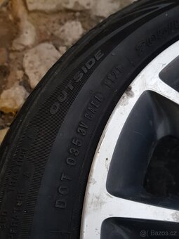 Originál alu kola Ford + letní gumy 205/50R16 - 5