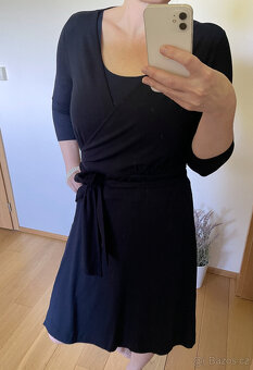 Zavinovací tmavě modré šaty Gant, vel. L - 5