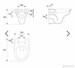 Wc závěsné / úplně nové, nepoužité - 5