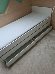 Rozkládací postel IKEA SLÄKT s úložným prostorem. 90x200 - 5