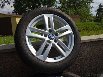 Seat Alhambra + VW Sharan - zánovní zimní alu kola 17" - 5