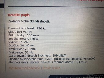 Vibrační deska ATLAS COPCO LH700 - 5