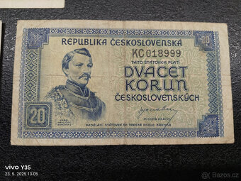 Bankovky Protektorát 1940-42, Londýnská emise 1945 - 5