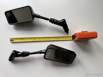 Sportovní zpětná zrcátka na moto, závit M8 - 5