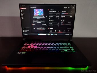 Herní Asus ROG Strix G15,AMD R7-8Core,RTX 3050ti,TOP stav. - 5