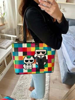 VELKÁ KOSTIČKOVÁ KABELKA KARL LAGERFELD - 5
