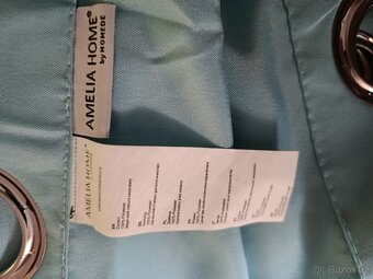 Závěsy modré a závěsy dekorační fialové - 5