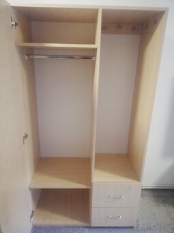 Zrcadlová, šatní skříň, dekor bříza, - 5