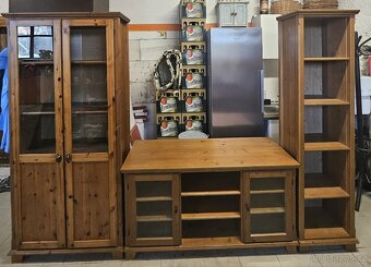 Vitrína Ikea Markör/Leksvik mořidlo antik - 5