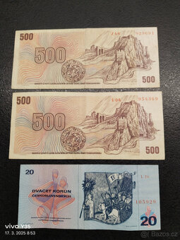 Bankovky Československo 1970 a 1973 - 5