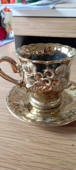 Pozlacený set na kávu, čaj - 5