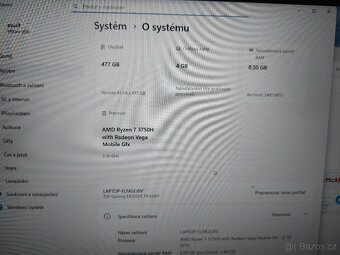 Herní ntb Asus Ryzen 7, 512 GB SSD, NVidia 4GB, 8 GB RAM - 5