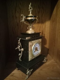 Starožitné krbové hodiny - 5