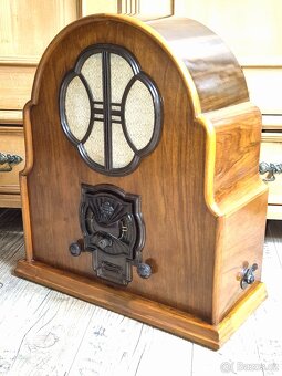 Starožitné rádio Telefunken 341WL, 1931/32, velká kaplička - 5