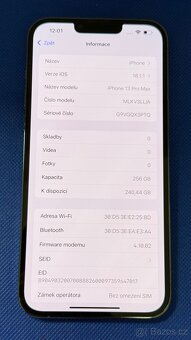 iPhone 13 Pro Max 256GB Sierra Blue, krásný stav - 5