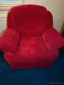 Rozkládací sedačka + křesla - 5