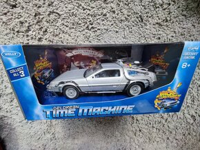 1:24 WELLY DELOREAN BACK TO THE FUTURE TIME MACHINE NOVY SET - 5