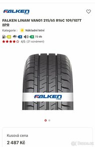 Pneumatiky 215/60 R17 Falken Linam Van 01 - 5