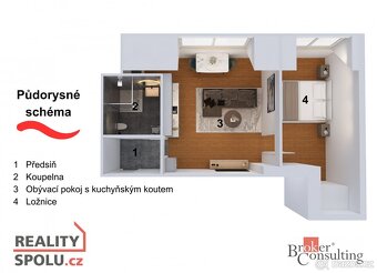 Prodej, byty/2+kk, 59.9 m2, Heydukova 1220/16, Libeň, 18000 - 5