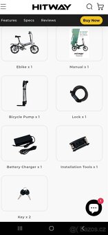 Skládací elektrokolo Hitway BK2 - 5