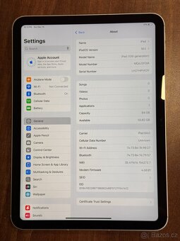 iPad 10 (2022) 64GB LTE bílý - 5