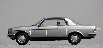 Mercedes W123 coupe lišty - 5