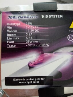 XENONOVÁ SADA HID H7 6000K STUDENÁ BÍLÁ NEPOUŽITÁ - 5