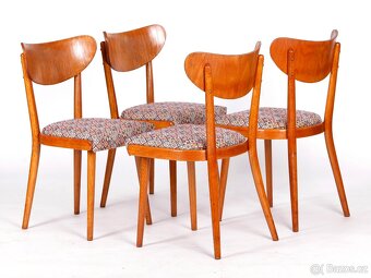 Klasické jídelní retro židle TON Banana po renovaci - 5