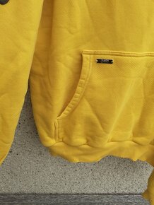 Vintage y2k mikina s kapucí hoodie Peso Saints Snake žlutá - 5