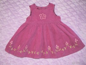 dívčí džínová sukně + sametové šaty - 6 - 18 měíců - 5