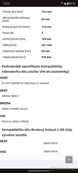 Brzdové kotouče pro VW 276mm 5x100 - 5