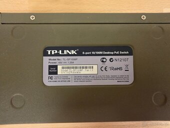 PoE switch TP-Link TP-SF1008P – 8 portů, 4x PoE - 5