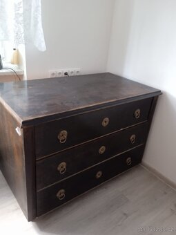 Komoda z masivu zn. Biedermeier r.1920 - 5