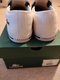 Pánské látkové polobotky Lacoste bílé vel. 45 - 5
