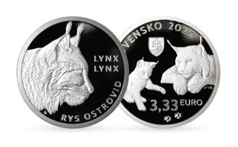 Fauna a flóra na Slovensku 2025 - 3x 3,33 € Ag mince - 5