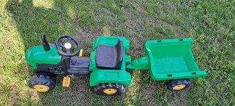 Šlapací traktor s vozíkem - 5