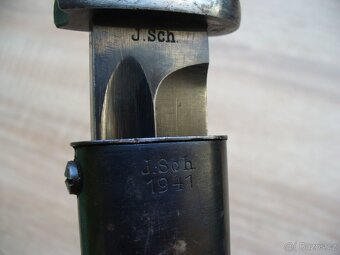 Mauser 98k valecny nemecky bajonet scislovany-pekne zachoval - 5