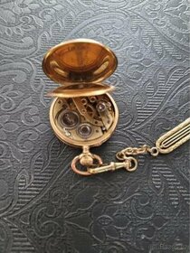 Zlaté 14K dvouplášťové hodinky (jeptišky) REMONTOIR - 5