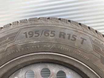 Prodám zimní kola BARUM 195/65 R15 - sada 4ks - 5