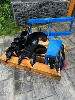 Hydraulický vrták pro nakladače a bagry od 0,7t do 3,5t. - 5