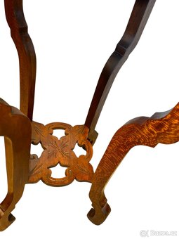 Starožitný odkládací / květinový stolek – Art Nouveau - 5