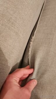 Křeslo IKEA MUREN – polohovací, šedá látka, výsuvná podnožka - 5