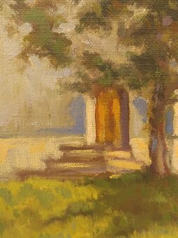 obraz S. Romych Staré Sedlo 1958, olej plátno 66x76 - 5