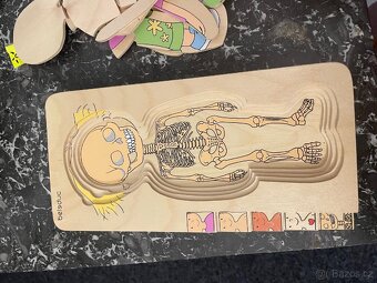 Dřevěná skládačka panenka Beleduc - 5